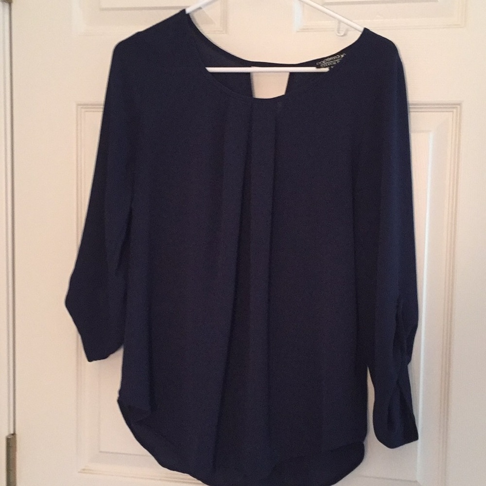 Navy blouse